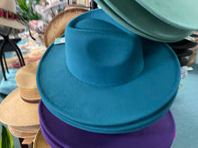Load image into Gallery viewer, Felt wide brim bolero hat
