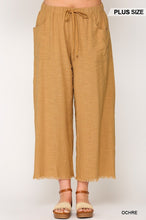 Load image into Gallery viewer, Ochre Frayed Wide Leg Pants
