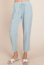 Load image into Gallery viewer, Ice Blue Heyson Linen Straight Leg Pants
