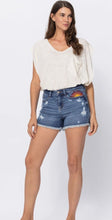 Load image into Gallery viewer, Judy Blue Hi Rise Sun Embroidery Cut Off Shorts
