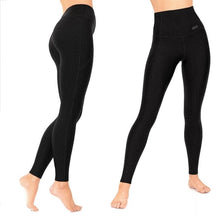 Load image into Gallery viewer, Go2 Compression Leggings- High waist Tummy Control Pockets Black
