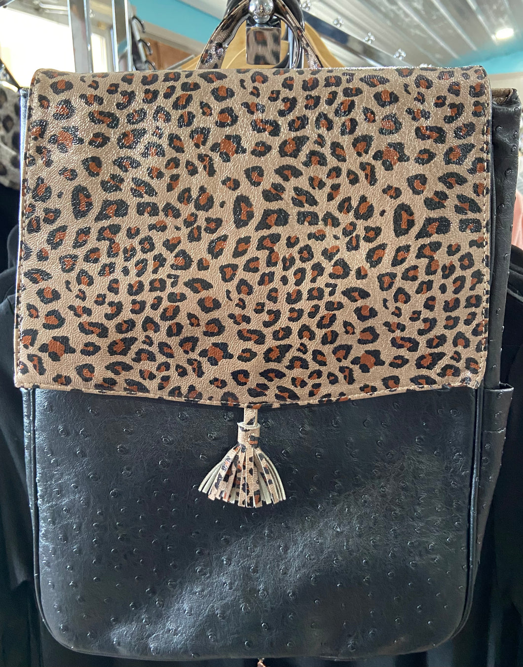 Leopard Print Backpack Leopard/ One Size