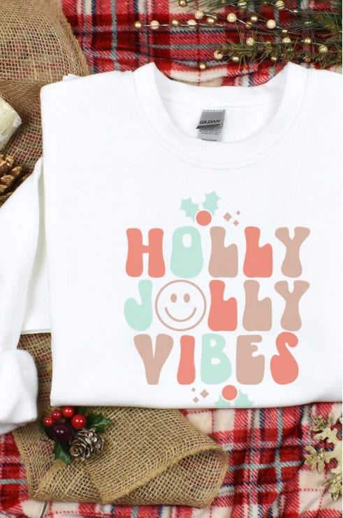 Holly Jolly Vibes Crewneck Sweatshirt