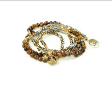 Load image into Gallery viewer, Tiger Eye Wrap Bracelet and Necklace- Move Mountains
