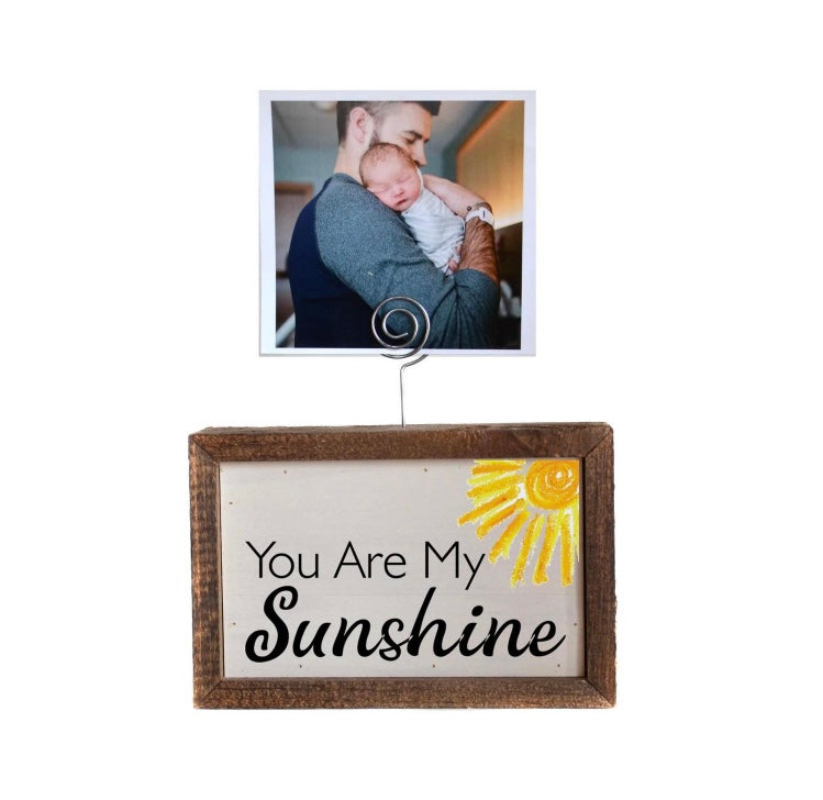 6x4 Tabletop Picture Frame Block- You Are My Sunshine