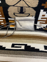 Load image into Gallery viewer, Pewter Light 4 Zipper Cross Body
