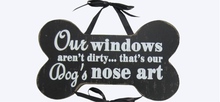 Load image into Gallery viewer, Wooden Dog Signs with Bow
