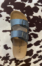 Load image into Gallery viewer, Corky Beach Babe Two Strap Slide on Platform Sandles- Charcoal
