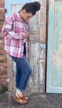 Load image into Gallery viewer, Pink Flannel Shacket
