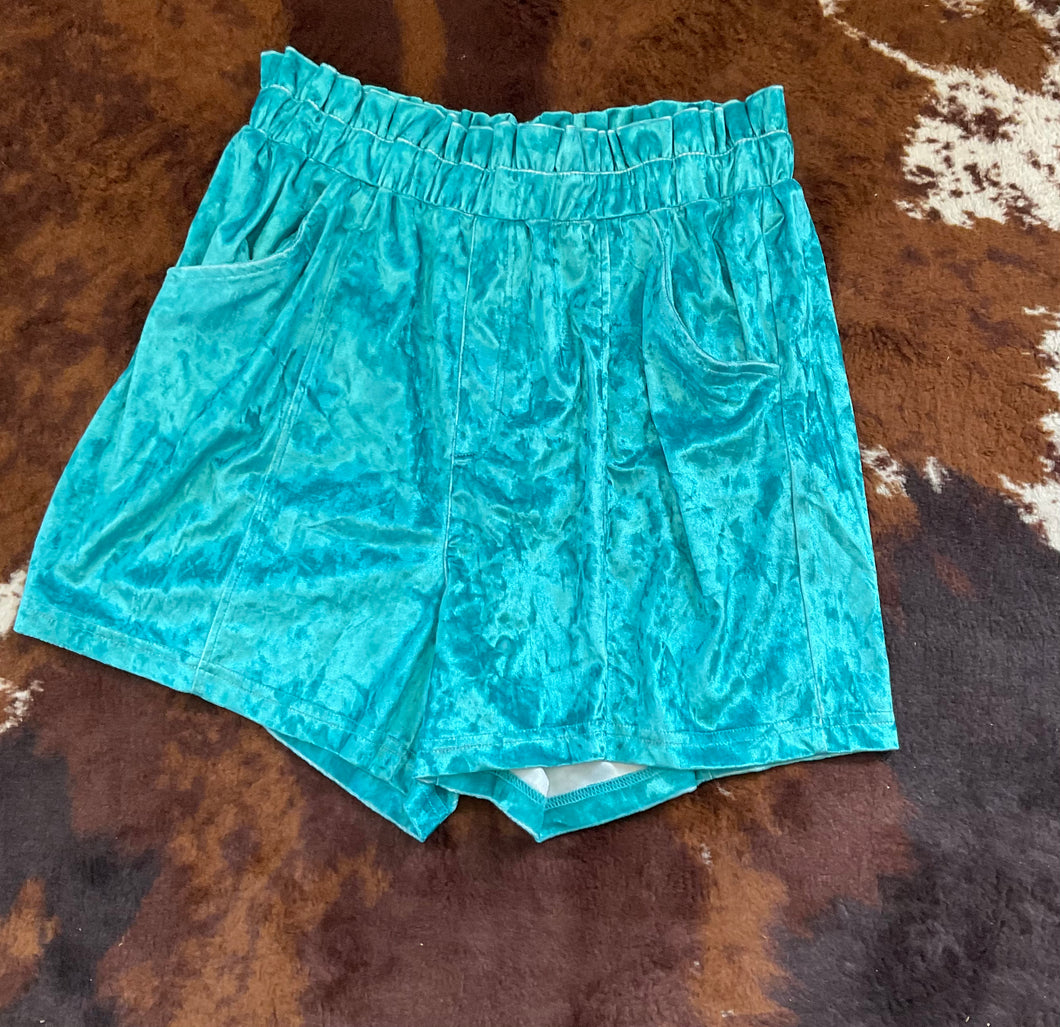 Turquoise Queen Shorts