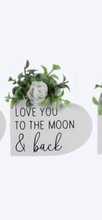 Load image into Gallery viewer, Wood Baby and Love Heart-shaped Tabletop Sign
